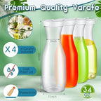 Mumufy 82 Pcs Mimosa Bar Supplies Carafes Flutes, Stylish, Colorful - Image 2