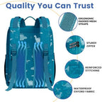PILLANI Baby Diaper Bag Backpack - Large Waterproof Travel Diaper Bag for Boys & Girls, 16 Organizer Pockets with Changing Pad, Insulated Bottle Pockets & Stroller Straps, Baby Shower Gifts, Dinosaur - Image 4