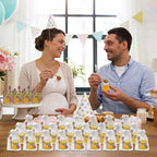 Aliggbent 126 Pack Mini Honey Jars 1.5 oz Round Glass Dippers with Labels - Image 6