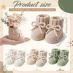 Tranqun 4 Sets Baby Booties Centerpiece No Floral DIY,Bow,Sage Green - Image 2