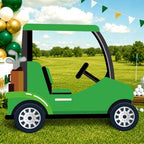 4 Ft Green Golf Cart Corrugated Plastic Standee Large Photo Prop by WelcometoLawnIdyll