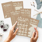 Hadley Designs - 50 Rustic Baby Prediction And Advice Cards, Trivia Games, etc, 25 Baby Animal Matching, Nursery Rhyme Game - 6 Double Sided Cards - Image 2