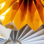 Party Decorations 8 Pcs Gold Paper Fans Set Graduation Birthday Baby Shower New Home Decoration Party DIY Decor - Image 3