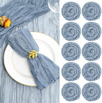 fani 60 Pack Gauze Cheesecloth Napkins, 20 x 20 in, Dusty Blue by fani