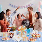 Here Comes The Son Disposable Tableware 25 Pcs, Church, Baby Shower Decor - Image 5