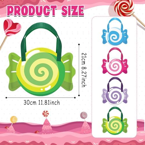 Sweetude 48 Pcs Candy Donut Bag for Party Favor Candyland Bags, Candy - Image 2