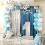 Glitter Silver Backdrop Curtain Panels 6x8FT Sequin Photography Backdrop - Image 3