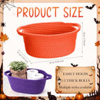 LemonRoad 5 Pcs Halloween Empty Gift Basket, Halloween Party Supplies Decor - Image 2