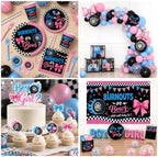 Burnouts or Bows Gender Reveal Decorations for 24 Guests - Image 6