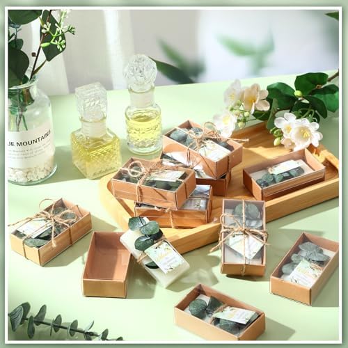 12 Sets Eucalyptus Soaps Wedding Favors Bulk with Thank You Cards - Image 4
