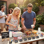 85 Pcs Ice Cream Bar Supplies Toppings Bar Kit for 30 Guests - Image 6