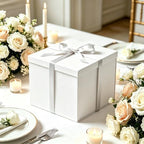UoeRing 4 Pcs Large Gift Box Matte White 12x12x11 Inch with Lid - Image 4