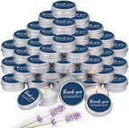 MTLEE 50 Pcs Navy Blue Thank You Candles Baby Shower Wedding Favors by MTLEE