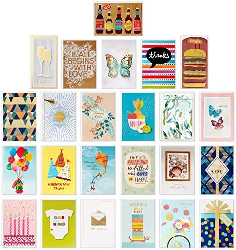 Hallmark All Occasion Cards - Assortment of 24 Handmade Greeting Cards, Painted Dots - Birthday, Baby Shower, Wedding, Sympathy - Image 7