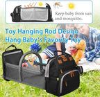 Jeryswet Baby Diaper Bags with Changing Station, Waterproof Large Capacity Diaper Bag Backpack for Moms Dads with USB Charging Port and Stroller Straps, Baby Shower Gifts, Black - Image 2