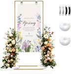 Gold Wedding Welcome Sign Stand Display Easel Stand by JOYOUSQ-FrameYourLoveStory