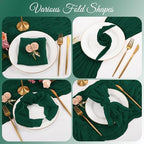 100 Pack Emerald Green Napkins 20x20Inch Cheesecloth Napkins - Image 4