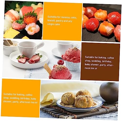 100Pcs Pet Cake Packing Pads for Mousse Display - Image 2