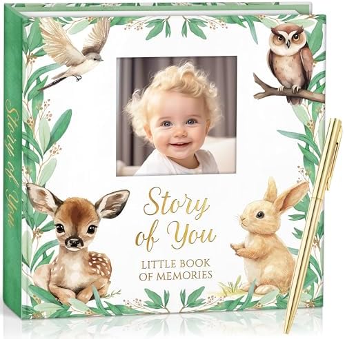 Baby Memory Book Keepsake, Deluxe Edition, First 5 Years, Includes Gold Pen by Unknown