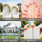 HAINARverS Set of 3 Arch Backdrop Stands with Covers, White, 6/6.6/7.2FT - Image 6