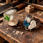 Giveaways for Guest with Wooden Tealight Candle Holders, Baby Shower Party Decor, Natural Wood Holders, Bridal Shower Wedding Favors, (10,20,30,50,100,150 Options Available in Customize Section) - Image 2