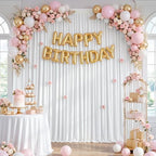 Joydeco 20x10ft Wrinkle Free White Backdrop Curtain for Parties - Image 7