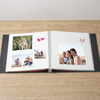 Large Photo Album Self Adhesive Scrapbook Album for 4x6 6x8 8x10 Pictures 12.6"x11" Inch 40 Pages Linen Cover Magnetic Photo Album with A Metallic Pen and DIY Sticker(Dark Green) - Image 2