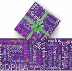 AOFUN Custom Wrapping Paper - Happy Anniversary, Birthday & - Personalized Picture Design - 5 Rolls, 58" x 23" Each - Image 2
