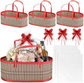 Reallnaive 3 Sets Empty Baskets for Gift to Fill Large Woven Basket by Reallnaive