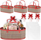 Reallnaive 3 Sets Empty Baskets for Gift to Fill Large Woven Basket by Reallnaive