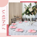 Blulu 60 Pack Wedding Heart Folding Hand Fans Decor Bulk, Pink - Image 6