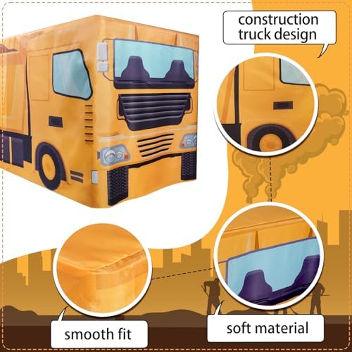 8Ft Construction Vehicle Table Cloth,Construction Birthday Decorations for Kids' Boys' Party Decorations, Baby Shower Birthday Party Supplies - Image 3