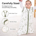 Yoofoss Baby Sleep Sack 6-12 Months 0.5 Tog Wearable Blanket for Baby, 3 Pack 100% Organic Cotton Infant Toddler Sleeping Sack 2-Way Zipper Lightweight Sleep Sack - Image 3
