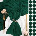 100 Pack Emerald Green Napkins 20x20Inch Cheesecloth Napkins by Lumaycens
