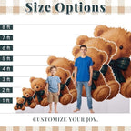 4ft Tartan Plaid Teddy Bear Cardboard Cutout Stand up Tartan Plaid Baby Shower Decorations Life Size Teddy Bear Photo Booth Prop Bears Backdrop Standee for Birthday Gender Reveal Nursery - Image 6