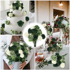100 Pcs Artificial Rose Flowers, Gradient Green - Image 6