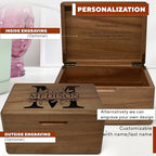Floral Initial Keepsake Box - Personalized Memory Box for Keepsakes Wedding - Image 4
