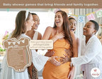 Party Hearty Baby Shower Games, Guess Who Mommy or Daddy - Kraft Onesie (Pack of 2) - Image 3
