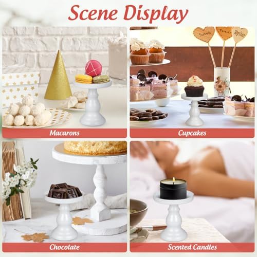Abaodam 3 Pcs Mini Glass Cake Plate Metal for Dessert Table Snack Vintage - Image 6