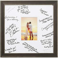Craig Frames 14x14 Silver Picture Frame Matted to 5x7, Wood Wall Decor by CraigFrames