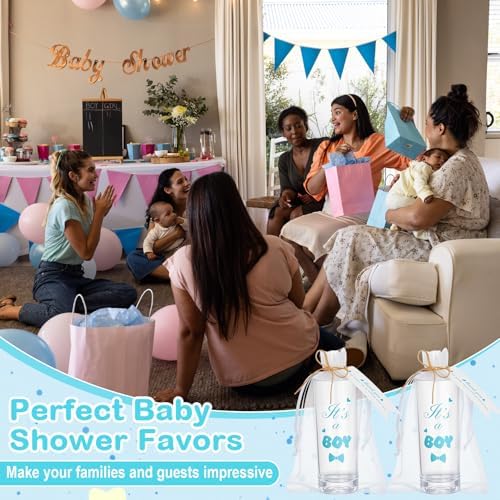 Sliner 50 Sets Baby Shower Favors for Guest It's a Boy Glass Gift Bulk - Image 6