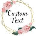 Custom Stickers - Personalized Labels for Weddings, Birthdays, and Business Logos. Waterproof, Fade & Heat Resistant, Cold Resistant. Pack of 100-1000. (Wreath 5, 4 Inch) by clylife