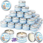 VISCOO 30 Pack Baby Shower Party Favors for Guests Prizes,Candles Blue by VISCOO