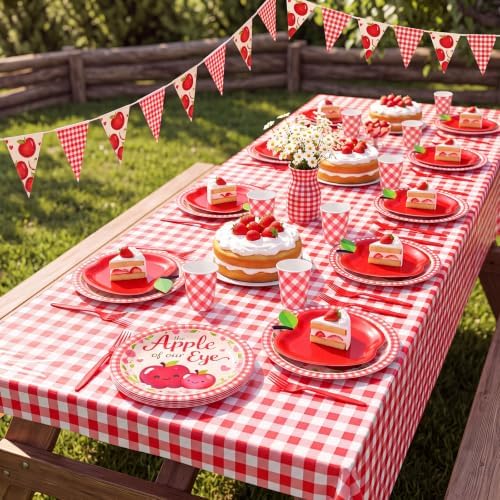 128 Pcs Apple of Our Eye Baby Shower Party Decoration Supplies - Image 6