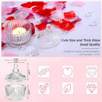 FoldTier 24 Pcs Glass Votive Candle Holders with Lids, 3.62×2.44in - Image 3