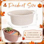 LemonRoad 5 Pcs Fall Empty Gift Basket, Autumn Party Supplies Decor - Image 2