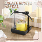 36 Set 3.5x3.5x4 in Candle Gift Package Transparent, Black, 36 Set - Image 3