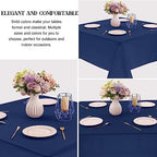 4 Pack Square Table Cloth 70x70 Inch Navy Blue Tablecloth Machine Washable Fabric Polyester Table Cover for Dining, Buffet Parties, Picnic, Events, Weddings and Restaurants（Navy Blue） - Image 3