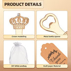 24 Pcs Crown Bottle Opener Baby Shower Favors for Guests - Image 3