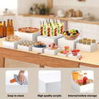 10 Pcs Acrylic Buffet Risers, Table Food Display Stands for Dessert Cupcake - Image 4